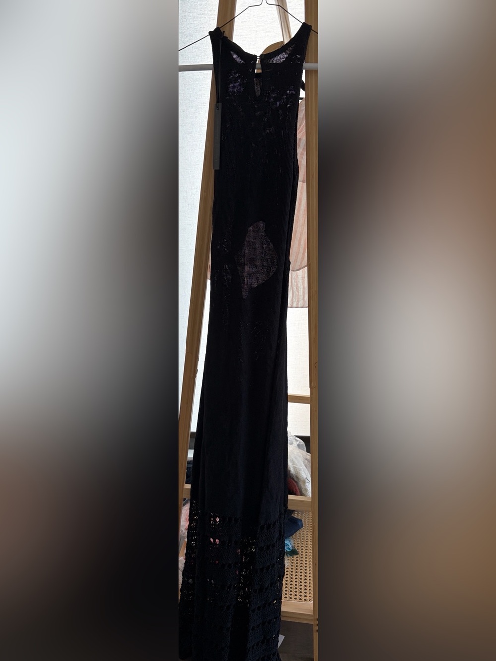 House of Harlow long Black Sleeveless Maxi knit cutout dress - Picture 2 of 7